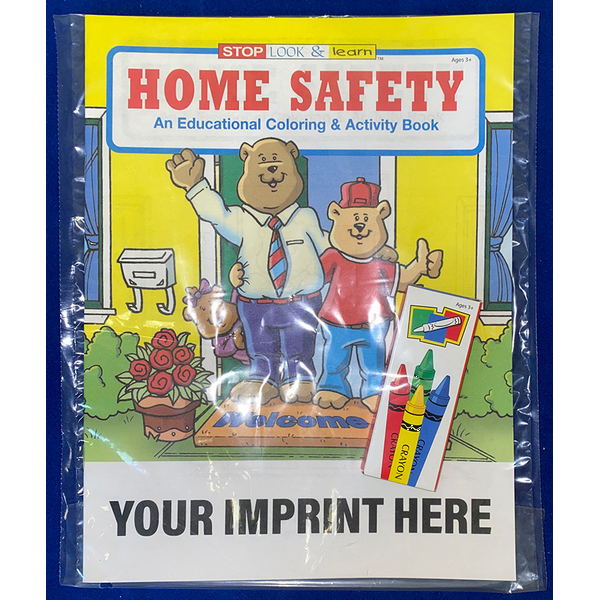 Home Safety Coloring Book Fun Pack