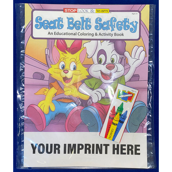 Seat Belt Safety Coloring Book Fun Pack