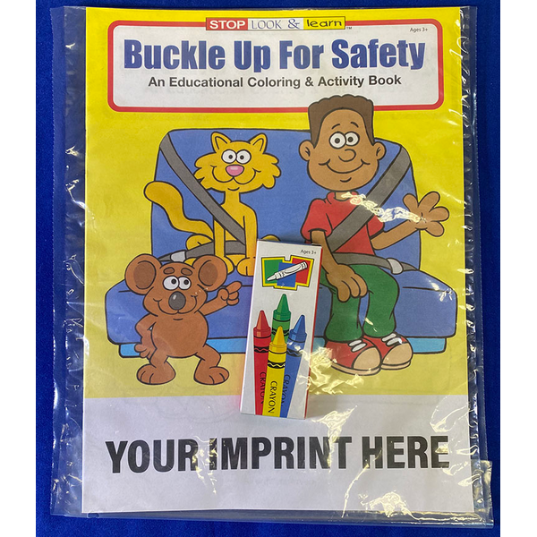Buckle Up for Safety Coloring Book Fun Pack
