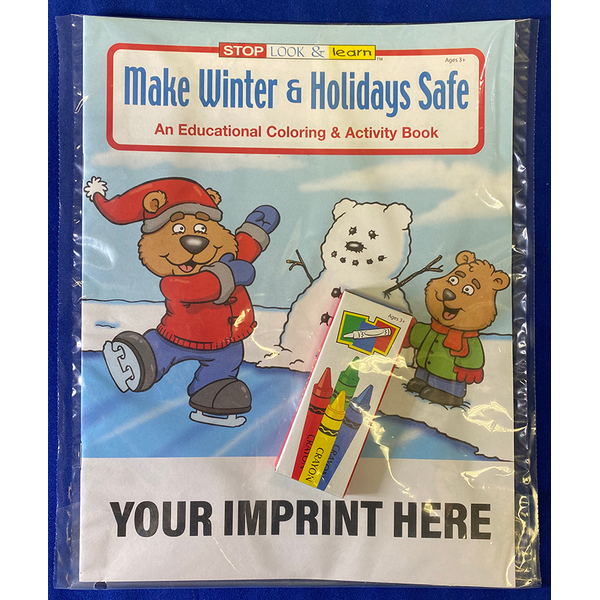 Make Winter & Holidays Safe Coloring Book Fun Pack