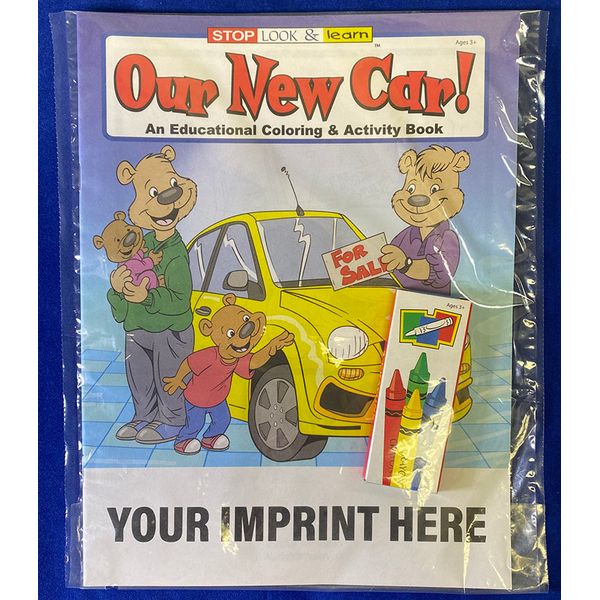 Our New Car Coloring Book Fun Pack