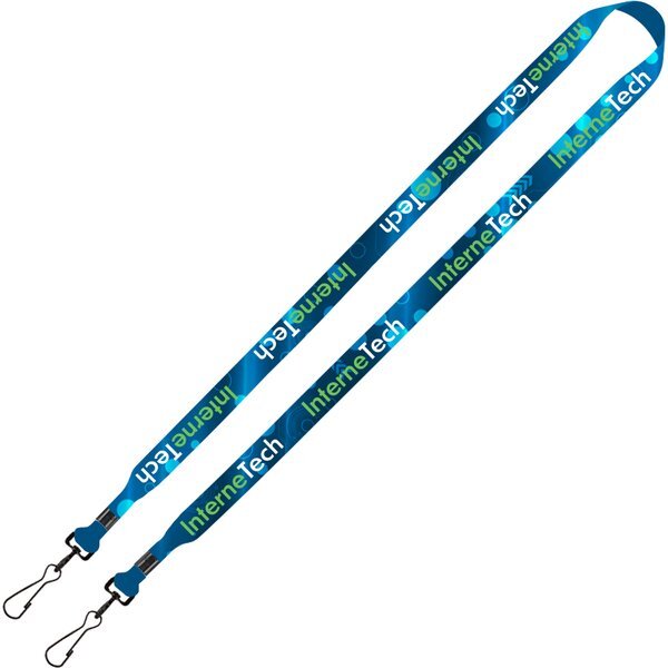 Tubular Double Swivel Snap Hook Lanyard, 5/8"
