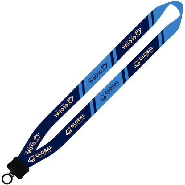 Dye-Sublimated Waffle Weave Lanyard, 3/4"