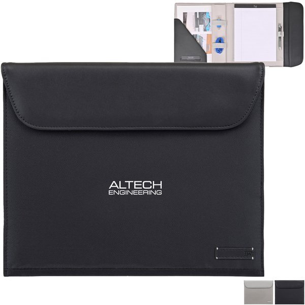 Travis & Wells® Lennox Recycled Nylon Padfolio