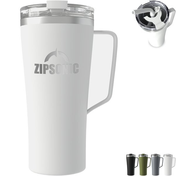 Call of the Wild XXL Vacuum Insulated Stainless Steel Mug w/ Straw, 32oz.
