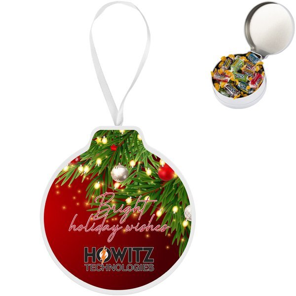 Full Color Ornament Tin w/ Jolly Ranchers