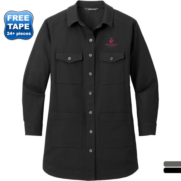 MERCER+METTLE™ Long Sleeve Twill Ladies' Overshirt