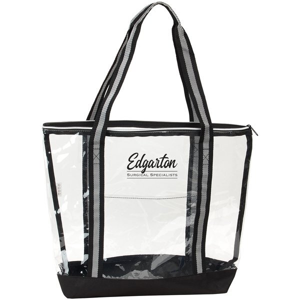 Diamond Clear TPU Zippered Tote