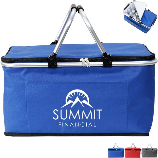 Jamboree Insulated Polyester 36 Can Hard Frame Picnic Basket