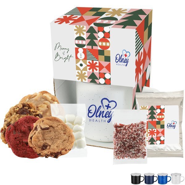 Assorted Gourmet Cookies & Hot Chocolate in Camp Mug Gift Set, 16 oz.