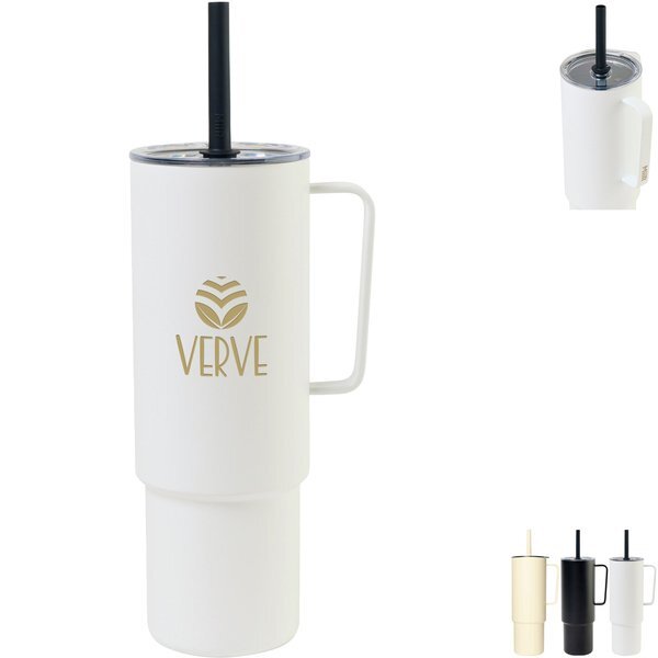 MiiR® All Day Vacuum Insulated Camp Cup w/ Straw, 32oz.