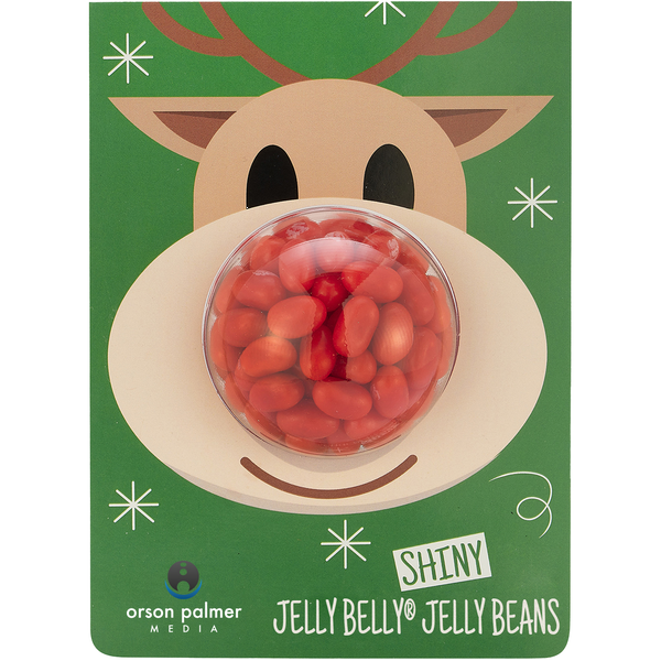 Holiday Billboard Card with Cherry Jelly Beans