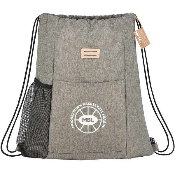 The Goods™ Recycled Polyester Drawstring Bag
