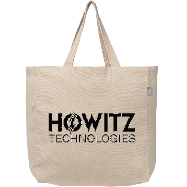Toronto Recycled Cotton Blend Shopper Tote Bag, 5oz.