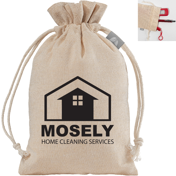 Small Gift Bag Recycled Cotton Blend, 4oz.