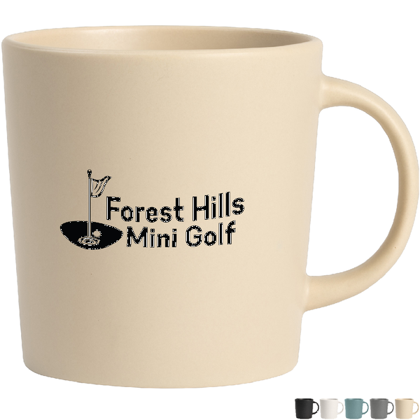 Milano Matte Glazed Ceramic Mug, 10oz.