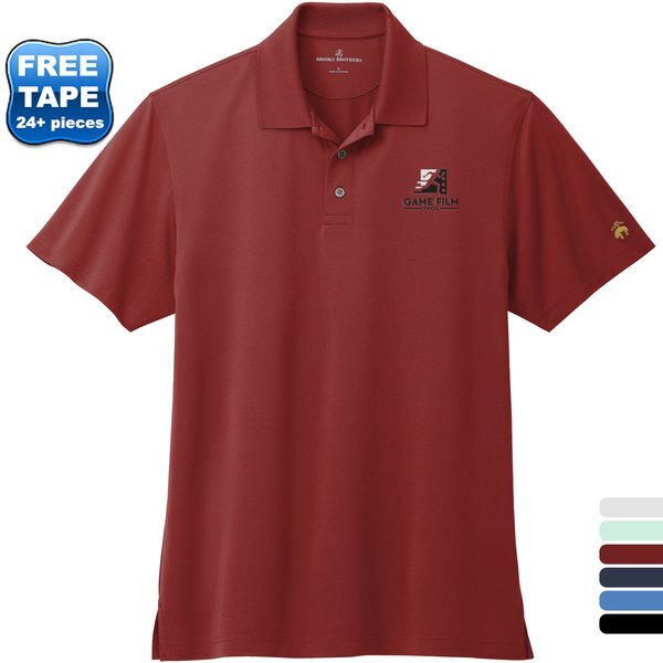 Brooks Brothers® Poly/Spandex Mesh Pique Performance Men's Polo