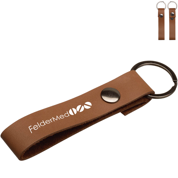 Leather Snap Keytag