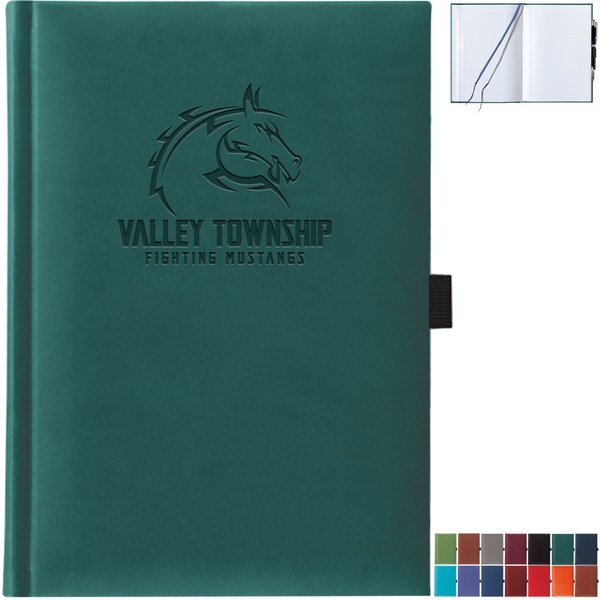 Tucson Grande White Pg Lined w/Pen, Loop & Gift Box