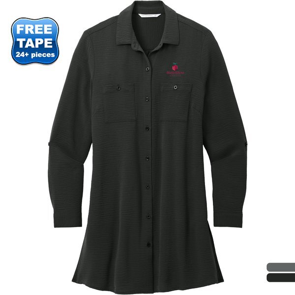 Port Authority® Textured Crepe Ladies' Long Tunic