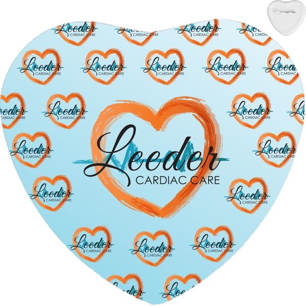 Heart Buttons, 2"
