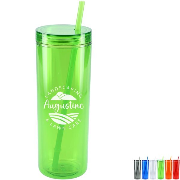 Chroma Recycled Acrylic Straw Tumbler, 16oz.