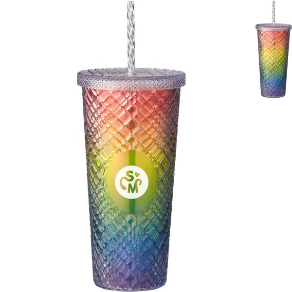 Sparkle Straw Tumbler, 22oz.