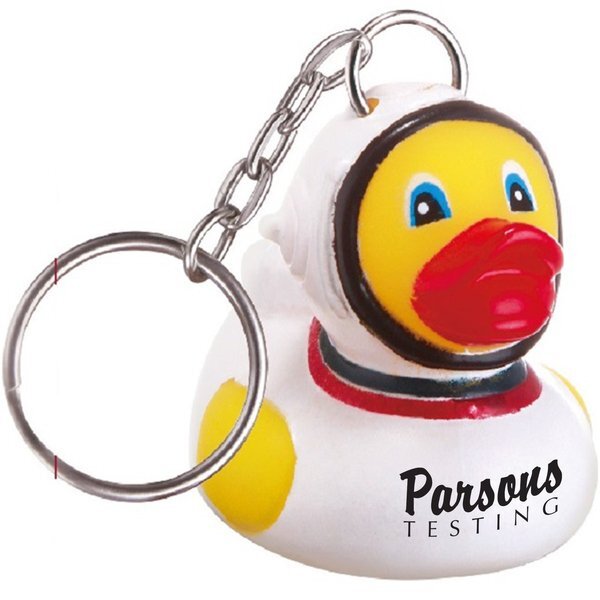 Astronaut Rubber Duck Key Chain
