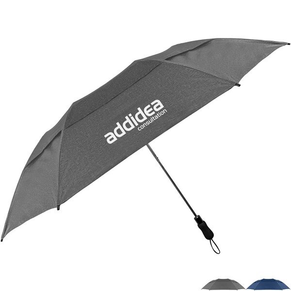 Vented Heather Little Giant Folding Golf Umbrella, 58" Arc