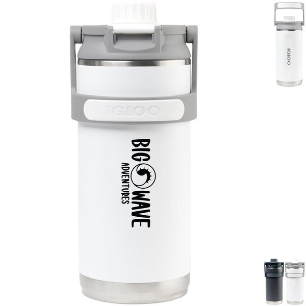 Igloo® Twist 'N Chug Recycled Stainless Steel Bottle, 36oz.