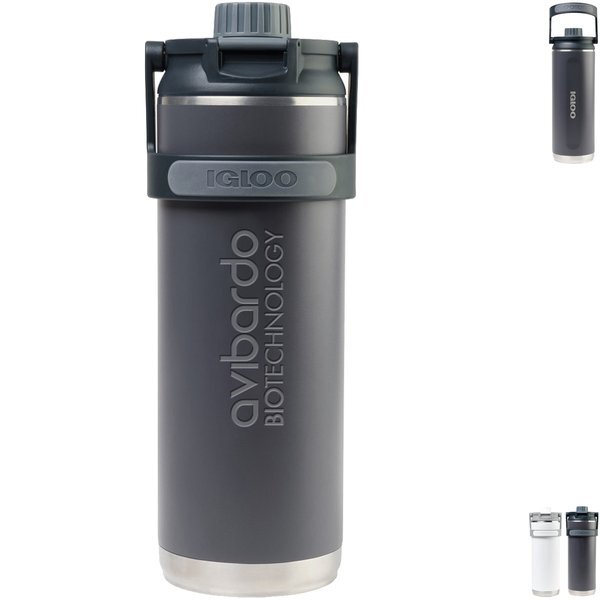 Igloo® Twist 'N Chug Recycled Stainless Steel Bottle, 46oz.
