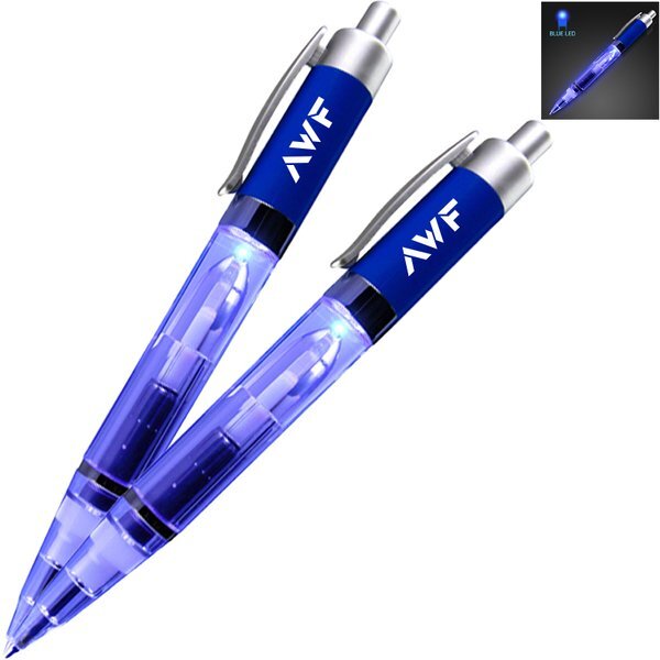 Click Action Light Up Barrel Pen
