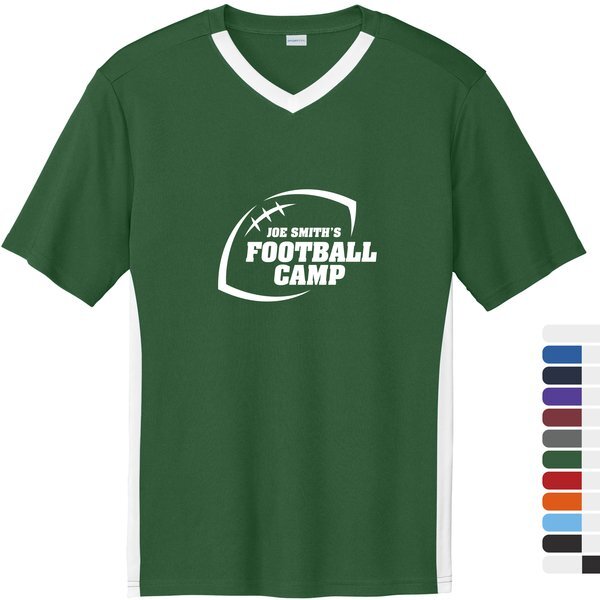 Sport-Tek® Competitor™ United Poly Unisex V-Neck Tee