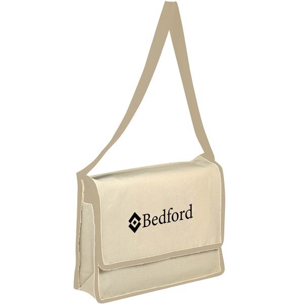 Canvas Natural Messenger Bag