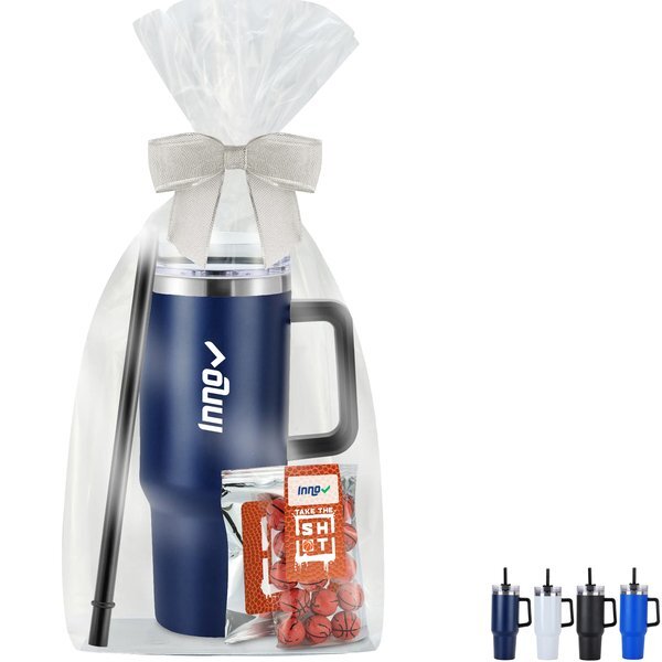 Chocolate Basketballs, Gatorade® Packet & Tapered Tumbler w/ Straw Gift Set
