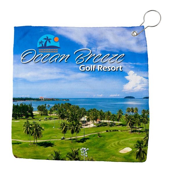 Micro-Fiber Sublimated Golf Towel