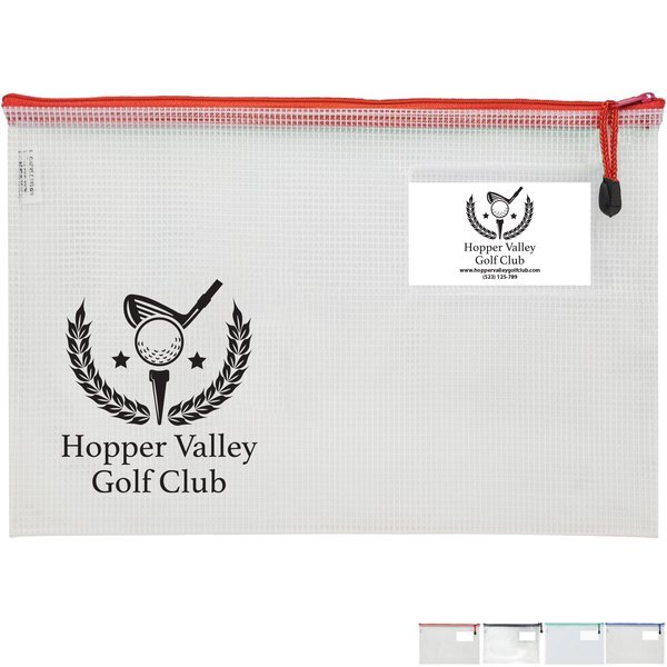 Zip Bag with Business Card Holder