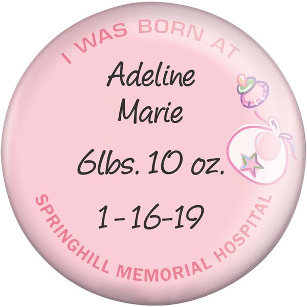 Keepsake Round Button, 3"