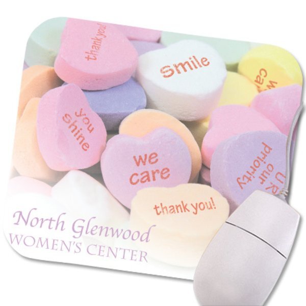 Conversation Heart Design, Mouse Pad