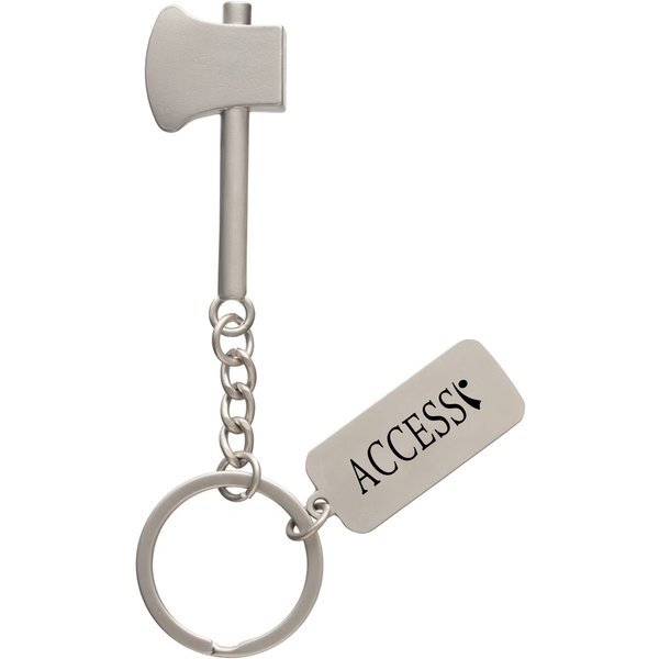 Axe Metal Key Tag