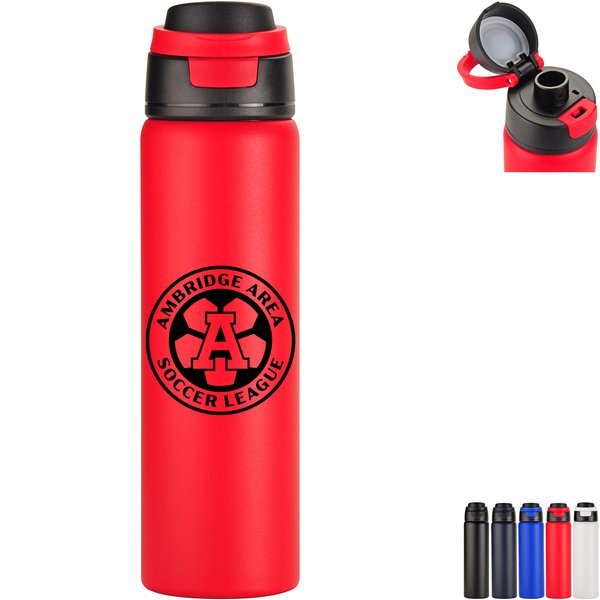 Cabrio Recycled Stainless Steel Vacuum Insulated Bottle, 24oz.