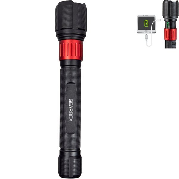 Ultra HD 3400 Lumen USB Rechargable Flashlight with Powerbank