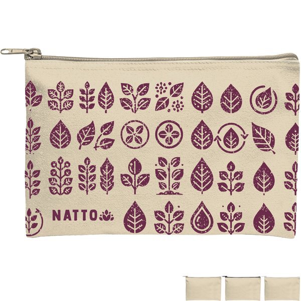 Recycled Canvas Zippered Pouch